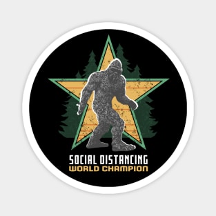 Bigfoot Social Distancing World Champion Magnet